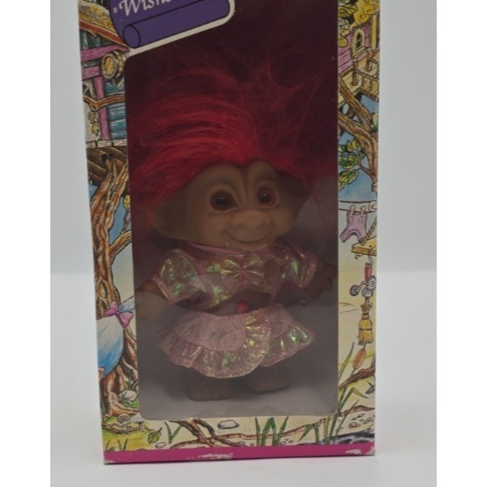 Treasure Troll Belly Button Wishstone Gem Doll Figure Ace Novelty 1990's
